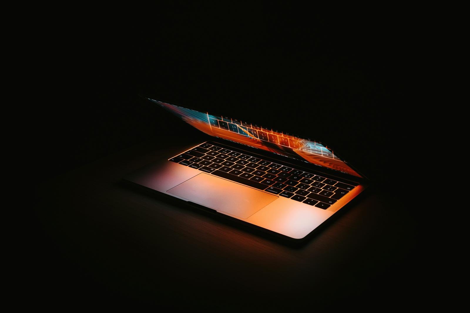 Code on a MacBook screen